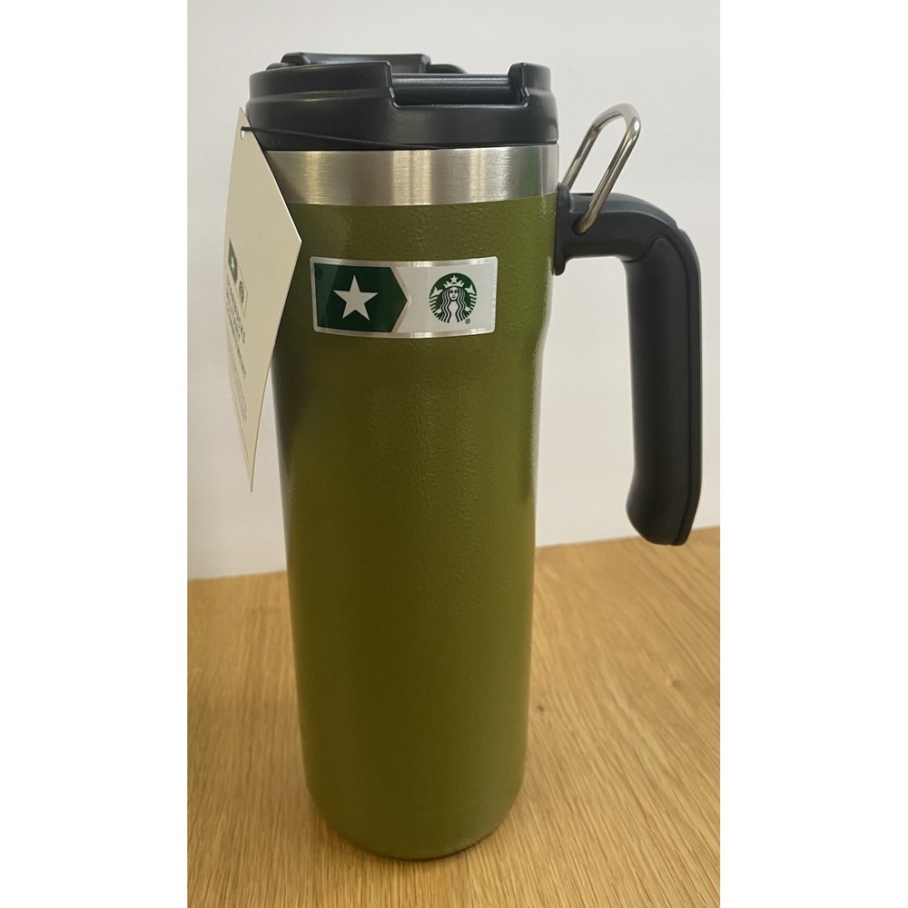 Starbucks Stanley Military 20 oz Tumbler Mug Green Stainless Insulated Brand New